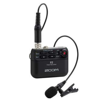 Диктофоны - Zoom F2 Field Recorder &amp; Lavalier Mic - быстрый заказ от производителя