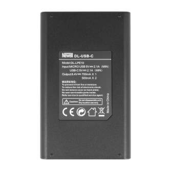 Зарядные устройства - Newell DL-USB-C dual channel charger for LP-E10 - быстрый заказ от производителя