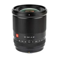 Объектив Viltrox 13мм F1.4 AF для камер Fujifilm X с элегантным черным матовым покрытием, ярким красным логотипом Viltrox и широким диапазоном диафрагмы от f/1.4 до f/16, предназначенный для пейзажей и уличной съемки.Объектив Viltrox 13мм F1.4 AF для камер Fujifilm X с элегантным черным матовым покрытием, ярким красным логотипом Viltrox и широким диапазоном диафрагмы от f/1.4 до f/16, предназначенный для пейзажей и уличной съемки.
