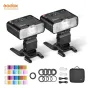 Flashes On Camera Lights - Godox Macro Ring Flash Two Light Kit MF 12 MF12 K2 - quick order from manufacturer