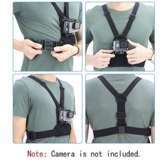 Аксессуары для экшн-камер - Adjustable Chest Belt Strap with 2 Mount Position - быстрый заказ от производителя