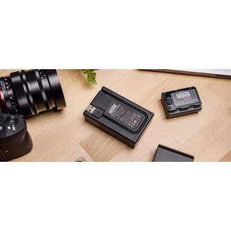 Kameras bateriju lādētāji - Newell FDL-USB-C dual-channel charger for LP-E6 - perc šodien veikalā un ar piegādi