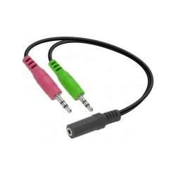 Аудио кабели, адаптеры - Speedlink адаптер 3.5мм - 2x3.5мм (SL-170305-BK) - купить сегодня в магазине и с доставкой