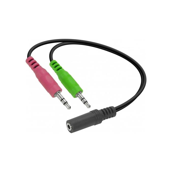 Audio vadi, adapteri - Speedlink adapteris 3,5mm - 2x3,5mm (SL-170305-BK) - perc šodien veikalā un ar piegādi