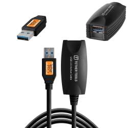 Cables - Tether Tools Tether Pro USB 3.0 Active Extension 5m Blk. - buy today in store and with delivery