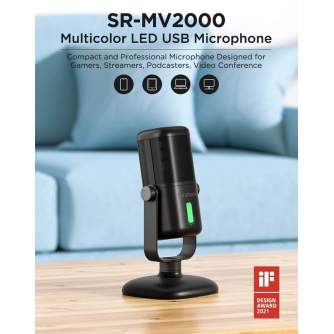 Microphones - SARAMONIC SR-MV2000 USB desktop microphone for mobile and PC SR-MV2000 - quick order from manufacturer
