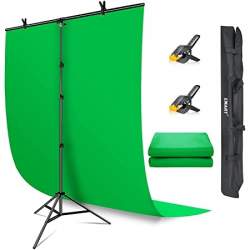 Background Set with Holder - Fancier Green Backdrop T shape - quick order from manufacturer
