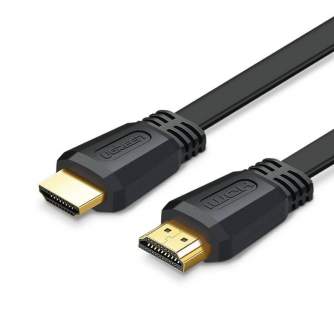 Video vadi, kabeļi - ED015 HDMI Flat Cable 4K 5m Black - perc šodien veikalā un ar piegādi