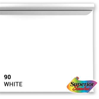 Backgrounds - Superior Background Paper 90 White 3.56 x 15m - quick order from manufacturer