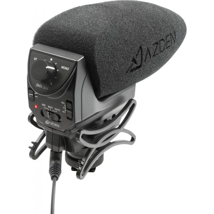 Microphones - AZDEN SMX-30V STEREO/MONO MIXABLE VIDEO MICROPHONE SMX-30V - quick order from manufacturer
