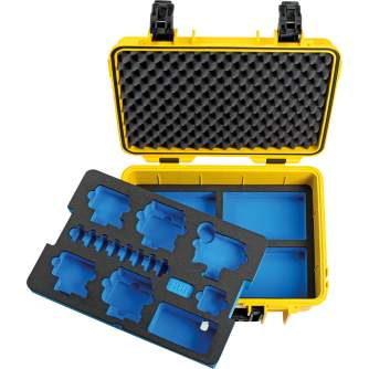 Cases - BW OUTDOOR CASE TYPE 4000 FOR 1X GOPRO HERO 9 BUNDLE, 4X GOPRO HERO 9, GOPRO WATERPROOF YELLOW 4000/Y/GOPRO9 - quick order from manufacturer