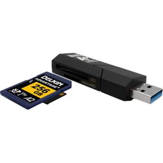 Atmiņas kartes - DELKIN CARDREADER SD & MICROSD A2 (USB 3.1) DDREADER-55 - купить сегодня в магазине и с доставкой