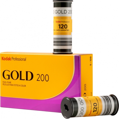 Фото плёнки - KODAK PROFESSIONAL GOLD 200 120 FILM 5-PACK 1075597 - купить сегодня в магазине и с доставкой