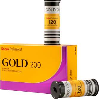 Foto filmiņas - KODAK PROFESSIONAL GOLD 200 120 FILM 5-PACK 1075597 - perc šodien veikalā un ar piegādi