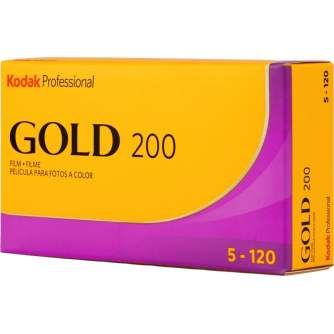 Photo films - KODAK PROFESSIONAL GOLD 200 120 FILM 5-PACK 1075597 - buy today in store and with delivery