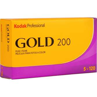 Foto filmiņas - KODAK PROFESSIONAL GOLD 200 120 FILM 5-PACK 1075597 - perc šodien veikalā un ar piegādi