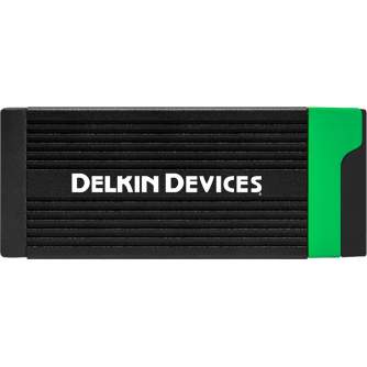 Atmiņas kartes - DELKIN Cardreader CFexpress Type B & SD UHS-II (Type C to C & Type C to A Cables) - купить сегодня в магазине и