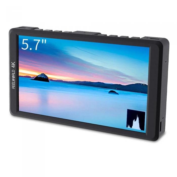 LCD мониторы для съёмки - FeelWorld F570 5.7" IPS 4K HDMI накамерный монитор - купить сегодня в магазине и с доставкой