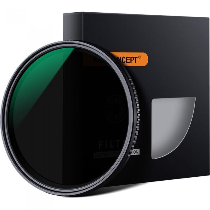 ND neitrāla blīvuma filtri - K&F Concept ND3-1000 Ultra Thin Variable ND Filter 72mm - ātri pasūtīt no ražotāja