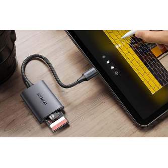 Vairs neražo - CM401 Card Reader USB-C to SD/TF Dark Grey