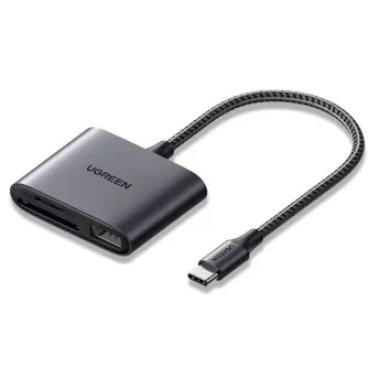 Card Reader - CM387 Card Reader USB-C to SD/TF + USB Black - buy today in Master Foto store and with delivery