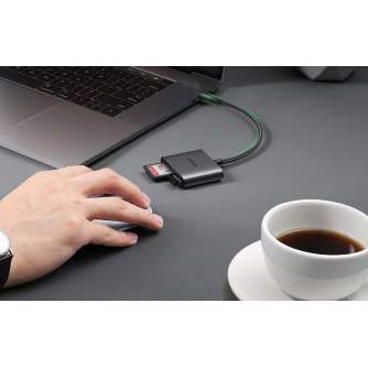 Vairs neražo - CM387 Card Reader USB-C to SD/TF + USB Black