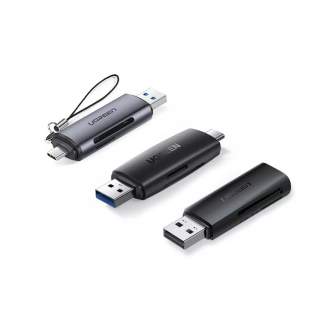 Vairs neražo - CM304 USB + USB-C Card Reader SD + microSD Black