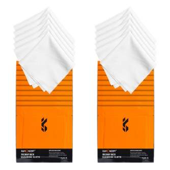 Foto kameras tīrīšana - K&F Concept 15x15 Microfiber Cleaning Cloth Kit, White, 20-Pack - ātri pasūtīt no ražotāja