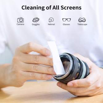 Cleaning Products - K&F Concept 50pcs Anti Fog Glasses Wipes 10x15cm Individually Wrapped for Eyeglasses - buy today in store and with delivery