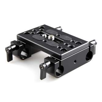 SmallRig 1775 Mounting Plate w/ 15mm Rod Clamps