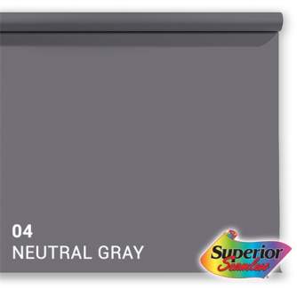 Backgrounds - Superior Background Paper 04 Neutral Grey (74 Grey Smoke) 2.72 x 11m - buy today in store and with delivery