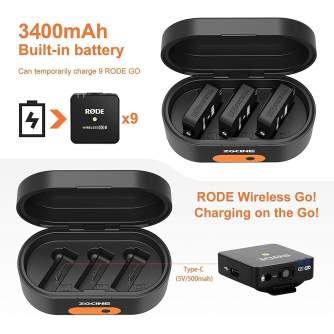 Accessories for microphones - 3-channel charger ZGCine ZG-R30 for Wireless Go - quick order from manufacturer