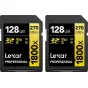 Memory Cards - LEXAR Pro 1800x SDXC U3 (V60) UHS-II R270/W180 128GB - 2 pack - buy today in Master Foto store and with delivery Best choise selected by experts