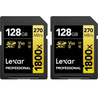 Карты памяти - LEXAR Pro 1800x SDXC U3 (V60) UHS-II R270/W180 128GB - 2 pack - купить сегодня в магазине Master Foto и с доставкой Лучший выбор профессионаловКарты памяти - LEXAR Pro 1800x SDXC U3 (V60) UHS-II R270/W180 128GB - 2 pack - купить сегодня в магазине Master Foto и с доставкой Лучший выбор профессионалов