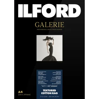 Photo paper for printing - ILFORD GALERIE TEXTURED COTTON RAG 310G A2 25 SHEETS 2004047 - quick order from manufacturer