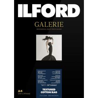 Photo paper for printing - ILFORD GALERIE TEXTURED COTTON RAG 310G A2 25 SHEETS 2004047 - quick order from manufacturer