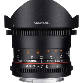 Lenses - SAMYANG 8MM T3,8 VDSLR UMC FISH-EYE CS II MFT - quick order from manufacturer