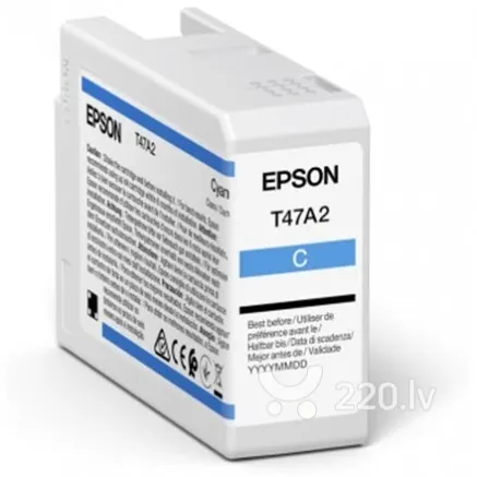 Epson UltraChrome Pro 10 ink T47A2 Tintes kasetne, ciāna