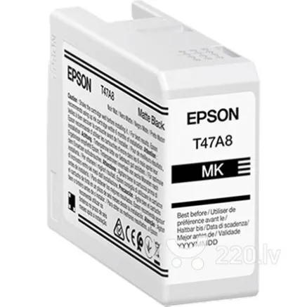 Epson UltraChrome Pro 10 ink T47A8 Ink cartrige, Matte Black