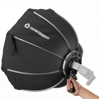 Piederumi kameru zibspuldzēm - Bresser Super Quick Octagon Speedlite Softbox 65 cm - ātri pasūtīt no ražotāja