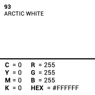 Foto foni - Augstākais fona papīrs 93 Arctic White 2,72 x 11 m - perc šodien veikalā un ar piegādi
