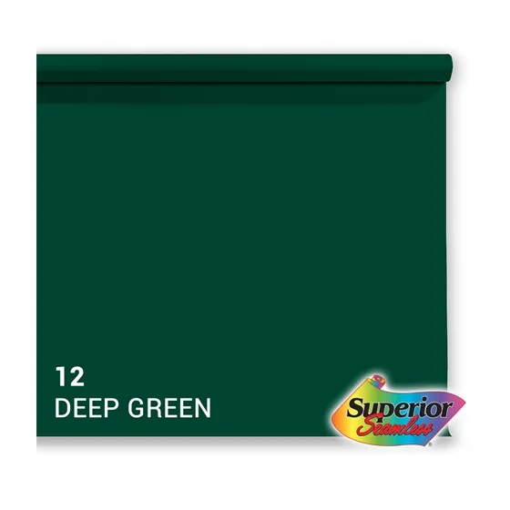 Superior Background Paper 12 Deep Green 2.72 x 11m