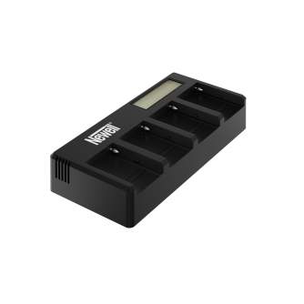 Kameras bateriju lādētāji - Newell DF-4CH four-channel charger for NP-F batteries for Sony - ātri pasūtīt no ražotāja