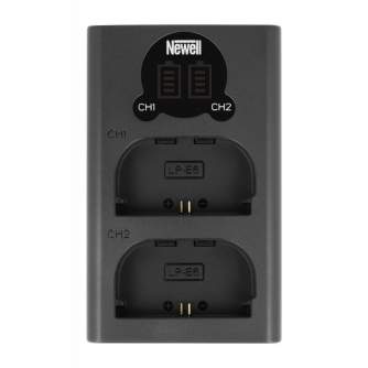 Camera Batteries - Dual-channel charger and LP-E6N battery pack Newell DL-USB-C for Canon - buy today in store and with delivery