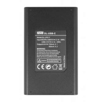 Camera Batteries - Dual-channel charger and LP-E17 battery pack Newell DL-USB-C for Canon - buy today in store and with delivery
