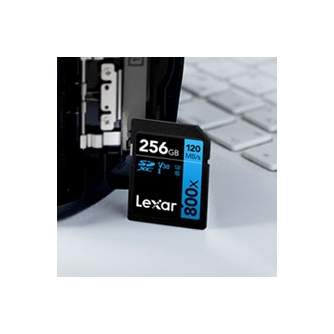 Карты памяти - Lexar Professional 800x SDXC UHS-I cards, C10 V30 U3, R120/45MB 256GB - быстрый заказ от производителя