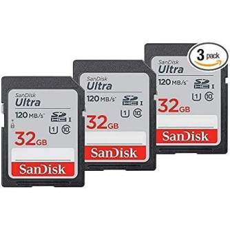 Atmiņas kartes - SANDISK MEMORY SDHC 32GB UHS-I 3PC SDSDUN4-032GGN6IM - perc šodien veikalā un ar piegādi
