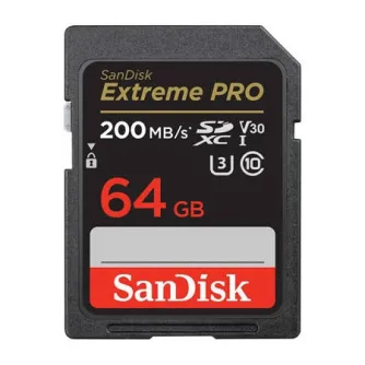Memory Cards - SANDISK EXTREME PRO SDXC 64GB 200/90 MB/s UHS-I U3 memory card (SDSDXXU-064G-GN4IN) - buy today in Master Foto store and with delivery Best choise selected by experts