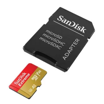 SANDISK EXTREMES microSDXC 256 GB 190/130 MB/s UHS-I U3 memory card (SDSQXAV-256
