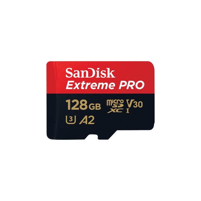 Atmiņas kartes - SANDISK EXTREME PRO microSDXC 128GB 200/90 MB/s UHS-I U3 memory card (SDSQXCD-128G-GN6MA) - ātri pasūtīt no ražotāja